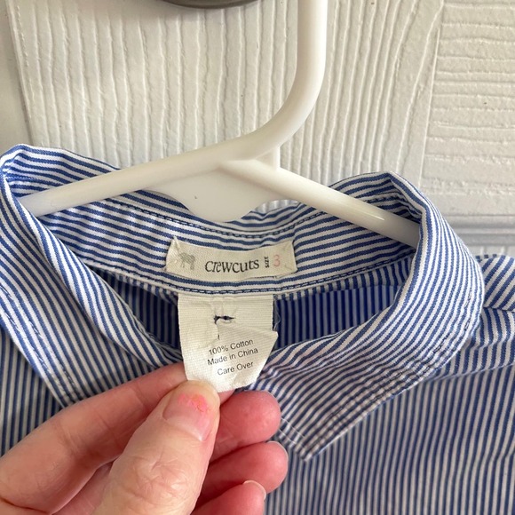 J.Crew CrewCuts Little Girl Pinstripe button down 3T - Picture 4 of 5